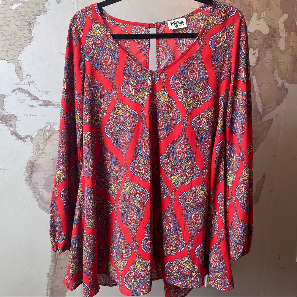 Show Me Your Mumu Donna Michelle Tunic in Magic Lantern